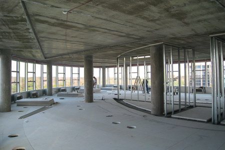 Die Neuplanung der Räume ist bereits erkennbar.