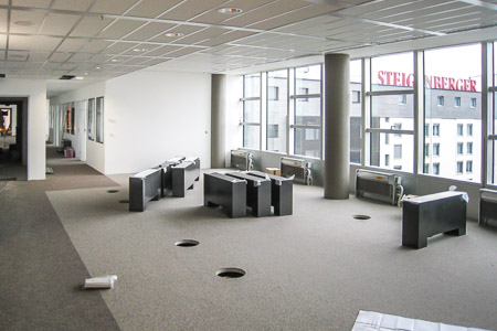 Bis ins letzte Detail: Auch die Heizkörper werden mit einer Abdeckung verkleidet.